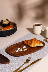 Alamkari India Wooden Handprinted Wooden Tray